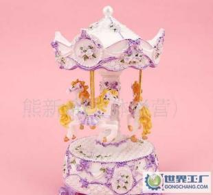 旋转木马音乐盒 精致饰品与创意礼品的完美融合
